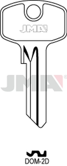 JMA DOM-2D Cilindričan ključ (Silca DM14 / Errebi DM5DN)