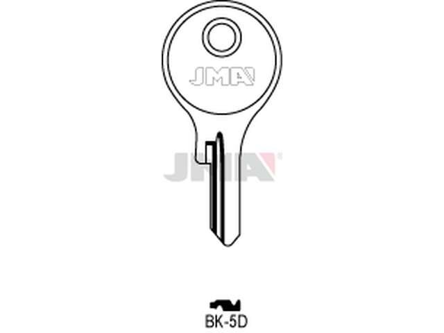 BK-5D Cilindričan ključ (Silca BK8) 12598