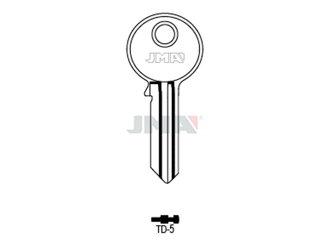 TD-5 Cilindričan ključ (Errebi FT17/Silca FH11) 20665