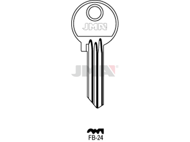 FB-24 Cilindričan ključ (Silca FB11R / Errebi F37R) 12998