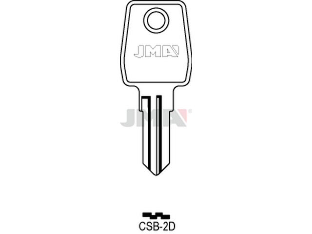CSB-2D Cilindričan ključ (Silca CAX2R / Errebi CSB2R) 12789