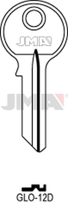 JMA GLO-12D Cilindričan ključ (Silca GL4R / Errebi GO4)