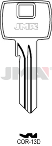JMA COR-13D Cilindričan ključ (Silca CB30 / Errebi CO22)