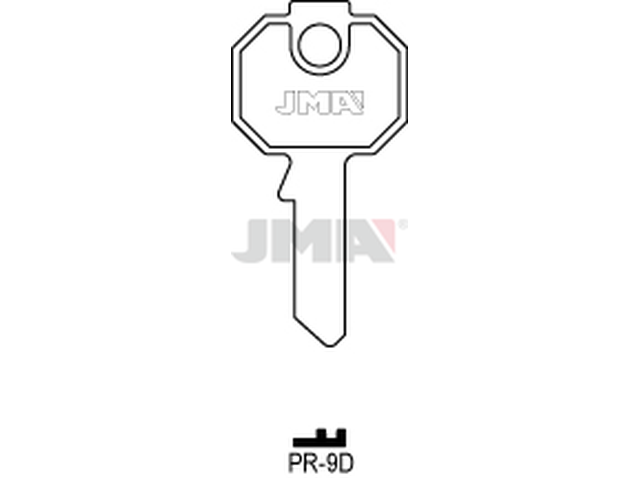 PR-9D Cilindričan ključ (Silca PF1R / Errebi P7) 13612