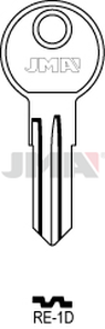 JMA RE-1D Cilindričan ključ (Silca REN1R / Errebi RN8R)