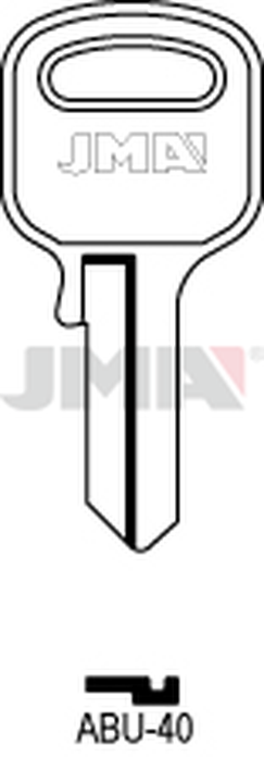JMA ABU-40 Cilindričan ključ (Silca AB16R / Errebi AU105 )
