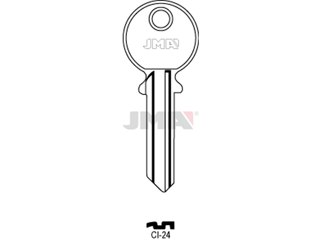 CI-24 Cilindričan ključ (Silca CS501 / Errebi CG6S) 12715