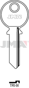 JMA TRI-9I Cilindričan ključ (Silca TL5R / Errebi TR6)