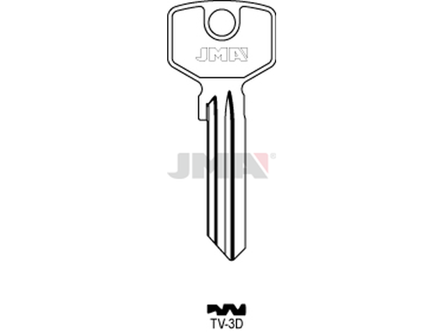TV-3D Cilindričan ključ (Silca TR4 / Errebi TV2) 13982