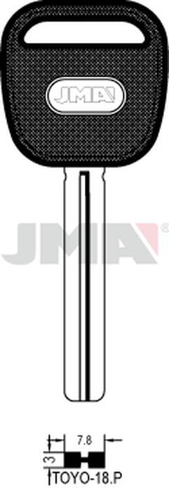 JMA TOYO-18.P (Silca MAZ23LP, TOY40P / Errebi MZ22P113, TY43P80)