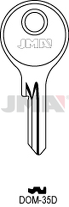 JMA DOM-35D Cilindričan ključ (Silca DM8 / Errebi DM15)