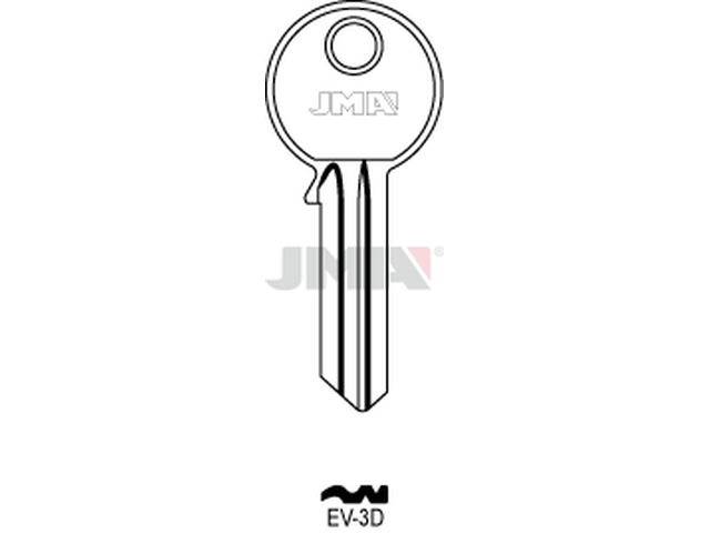 EV-3D Cilindričan ključ (Silca EV4 / Errebi EV5D1) 12951