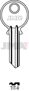 JMA TIT-9 Cilindričan ključ (Silca TN4R / Errebi TT4R)