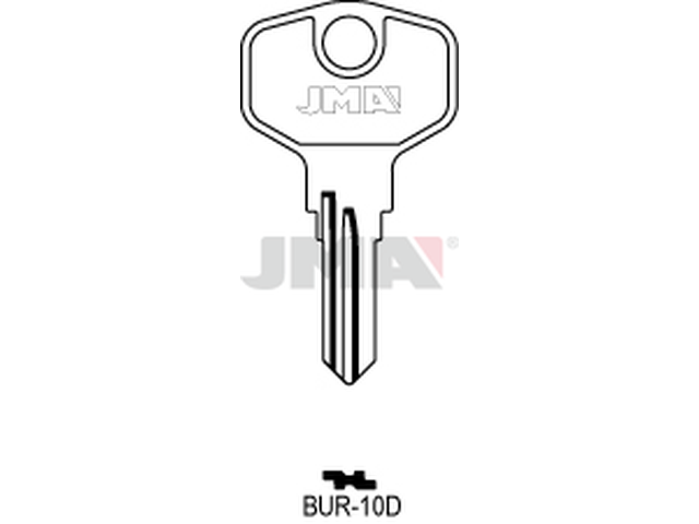 BUR-10D Cilindričan ključ (Silca HPP1R, BUR52R / Errebi BG36R) 12645