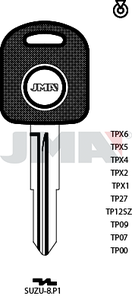 JMA TP00SUZU-8.P1 (Silca SZ11RTE / Errebi T00SZ10RP)