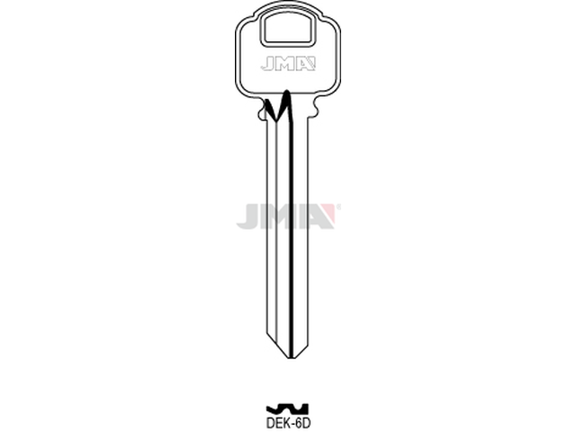 DEK-6D Cilindričan ključ (Silca DK4 / Errebi  DKB7D) 12838