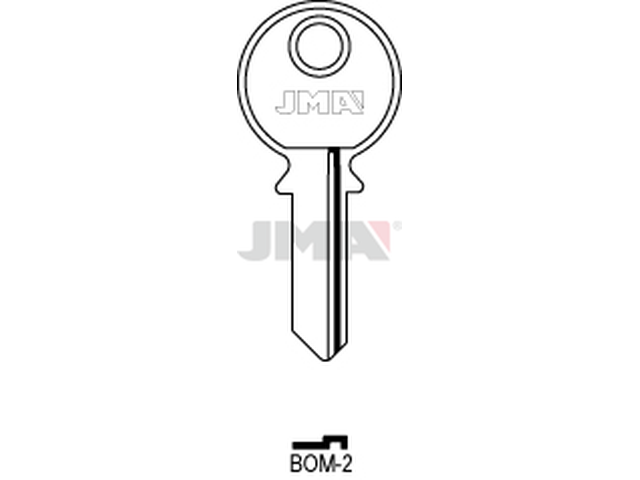 BOM-2 Cilindričan ključ (Silca BO2R / Errebi BOM1R) 12619
