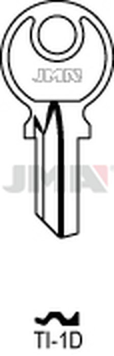 JMA TI-1D Cilindričan ključ (Silca TC1 / Errebi TC3D)