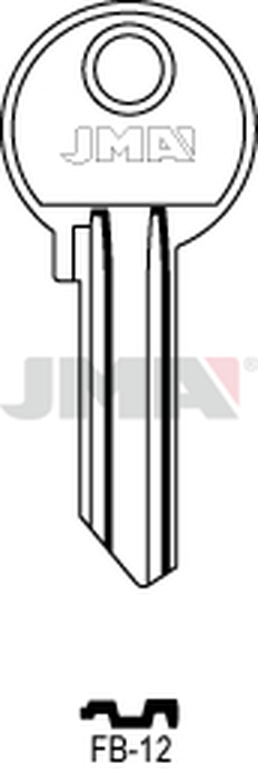 JMA FB-12 Cilindričan ključ (Silca FB20R / Errebi F38R)