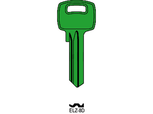 ELZ-8D VERDE Cilindričan ključ (Silca EL1C / Errebi EZ10) 14283