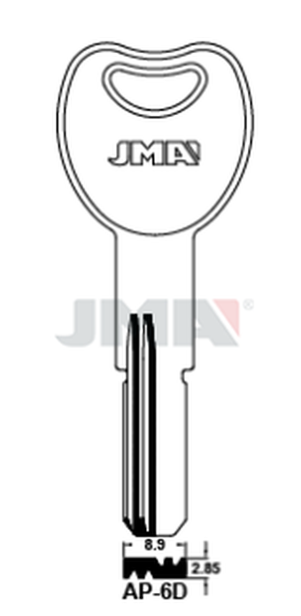 JMA AP-6D Specijalan ključ (Errebi APE7/Silca APK7R)