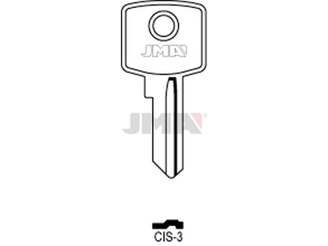 CIS-3 Cilindričan ključ (Silca CIS2 / Errebi CIS2) 12747
