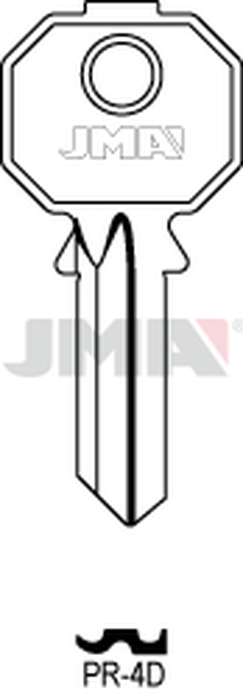 JMA PR-4D Cilindričan ključ (Silca PF212 / Errebi P4D)