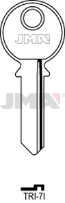JMA TRI-7I Cilindričan ključ (Silca TL1R / Errebi TR1)