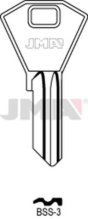 JMA BSS-3 Cilindričan ključ (Silca BS6R / Errebi BN9R)