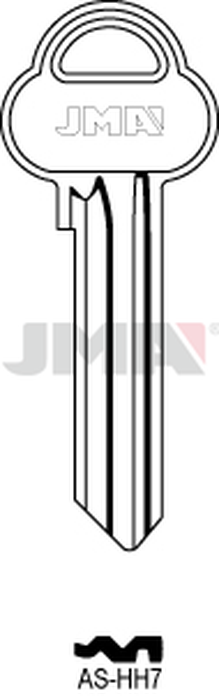 JMA AS-HH7 Cilindričan ključ (Silca ASS52R / Errebi AA52R)