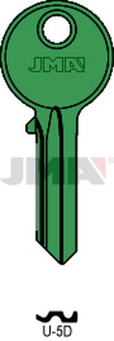 JMA U-5D VERDE Cilindričan ključ (Silca UL050 / Errebi U5D, UC5D)