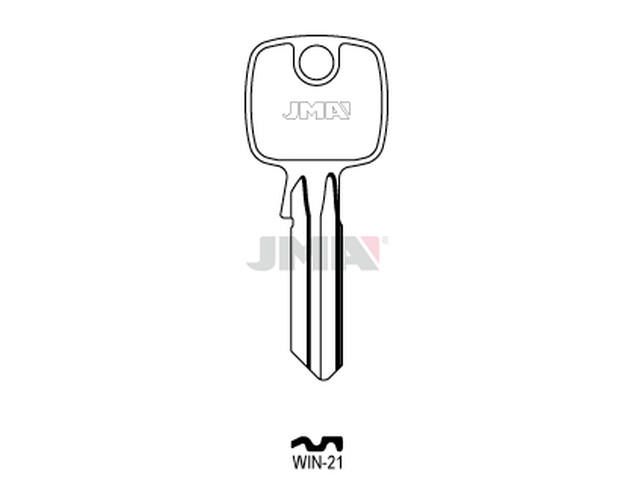 WIN-21 Cilindričan ključ (Errebi TK8R/Silca TO124RX) 20647