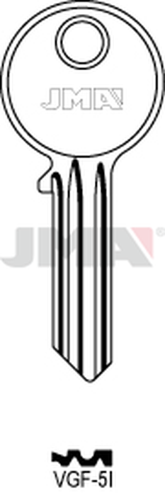JMA VGF-5I Cilindričan ključ (Silca VL2R / Errebi VG5S)