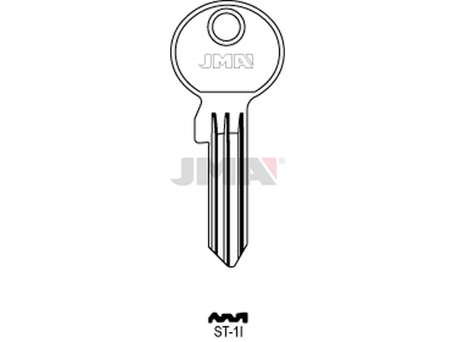ST-1I Cilindričan ključ (Silca STL1RX, STL1R / Errebi STA1) 13712