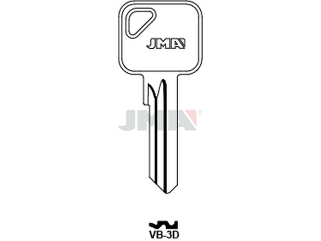 VB-3D Cilindričan ključ 20037