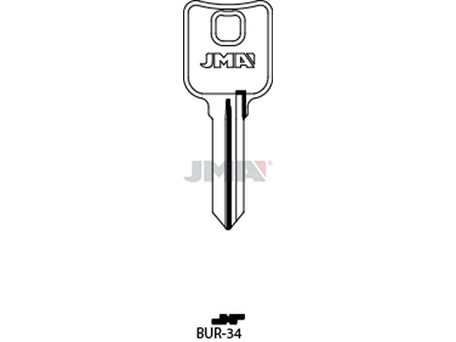 BUR-34 Cilindričan ključ (Silca BUR38 / Errebi BG49) 12659