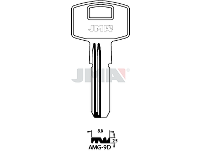 AMG-9D Specijalan ključ (Silca AMG2R) 19930