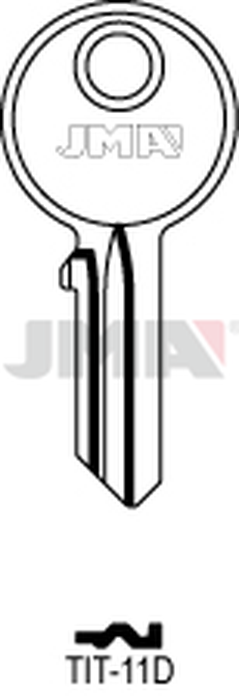 JMA TIT-11D Cilindričan ključ (Silca TN9 / Errebi TT8)