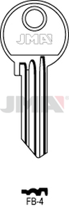 JMA FB-4 Cilindričan ključ (Silca FB21R / Errebi F41R)