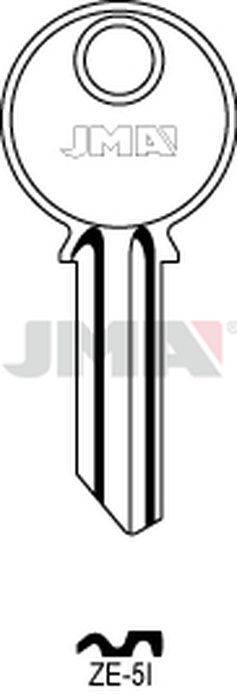 JMA ZE-5I Cilindričan ključ (Silca ZE1R / Errebi ZE5S)
