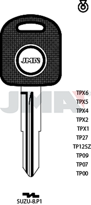JMA TP00SUZU-8.P1 (Silca SZ11RTE / Errebi T00SZ10RP)