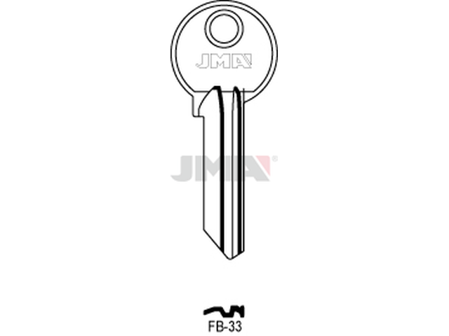 FB-33 Cilindričan ključ (Silca FB35R / Errebi F45R) 13009