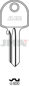 JMA U-5DD Cilindričan ključ (Silca UL050L / Errebi U5DY)