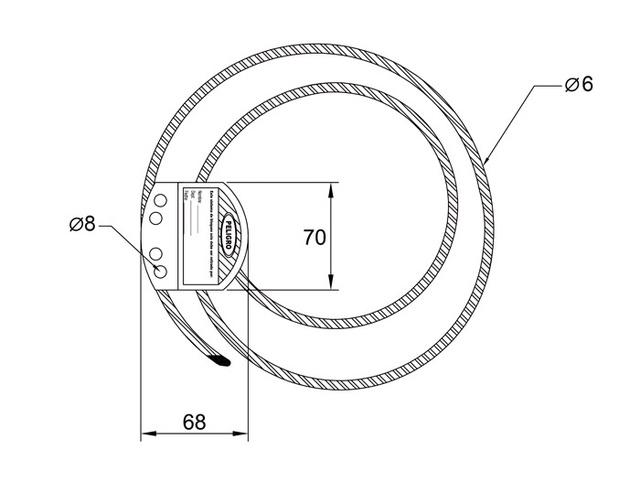 CABLE LOCKOUT 6 MM 090300 Lockout sajla 14363