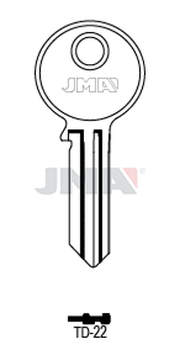 JMA TD-22 Cilindričan ključ (Silca FH25)