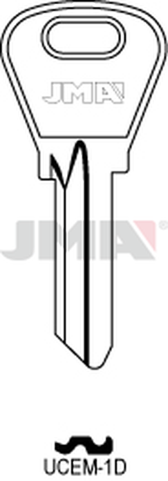 JMA UCEM-1D Cilindričan ključ (Silca UC1/Errebi UE5D)