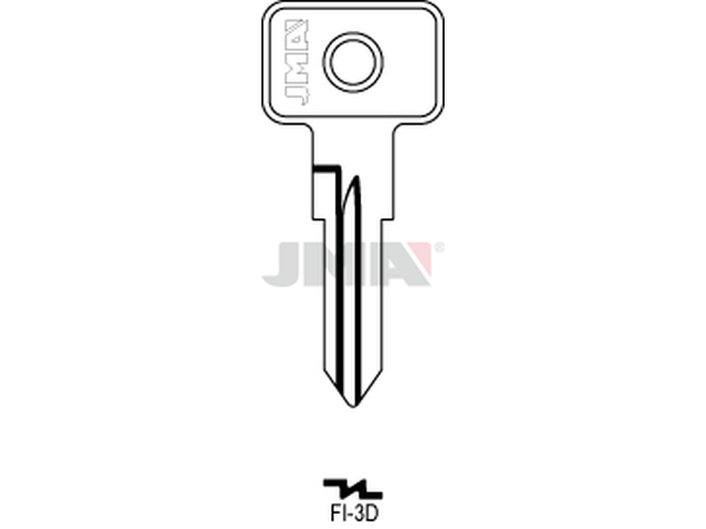 FI-3D Cilindričan ključ (Silca GT5 / Errebi GB7R) 13043