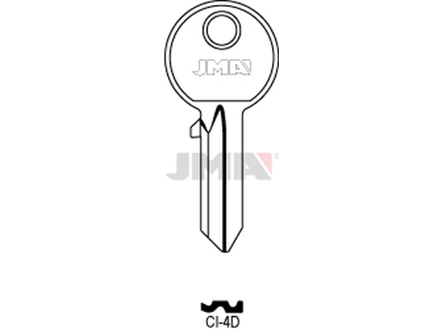 CI-4D Cilindričan ključ (Silca CS204, CC3 / Errebi C4D, CC4D) 12728