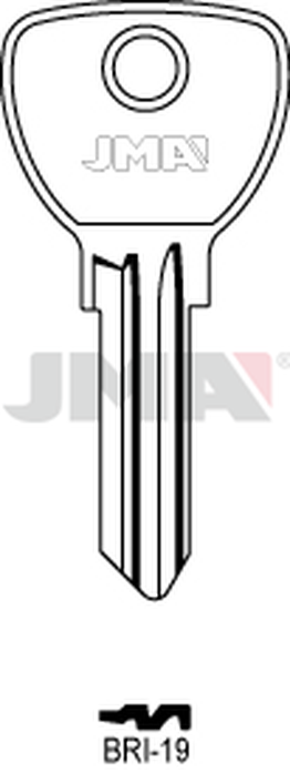 JMA BRI-19 Cilindričan ključ (Silca BD9R / Errebi BD11R)