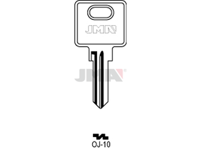 OJ-10 Cilindričan ključ (Silca OJ8R / Errebi OJ10) 13569